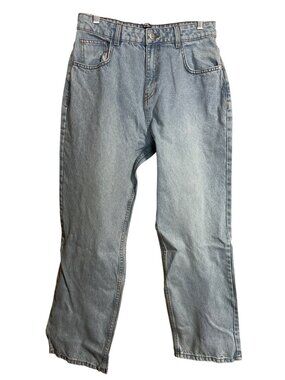 PrettyLittleThing Womens Light Blue High Rise Straight Leg Jeans US 6 UK10